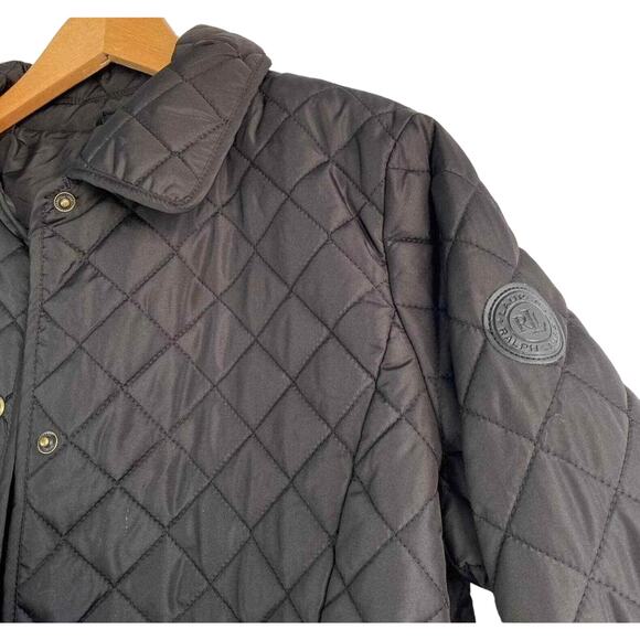 Ralph Lauren Snap Front Quilted Jacket Sz SP / Small Petite Black NWT - Picture 5 of 8